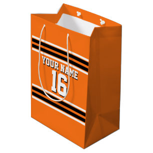 Pumpkin Orange Blk Team Jersey Name Mittlere Geschenktüte