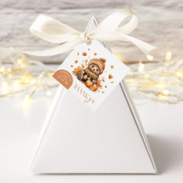 Pumpkin Orange Fall in der Liebe Little Teddy Bär Geschenkanhänger