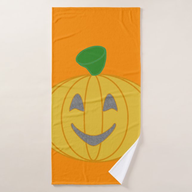 Pumpkin Orange Handtuch Badehandtuch (Badehandtuch)