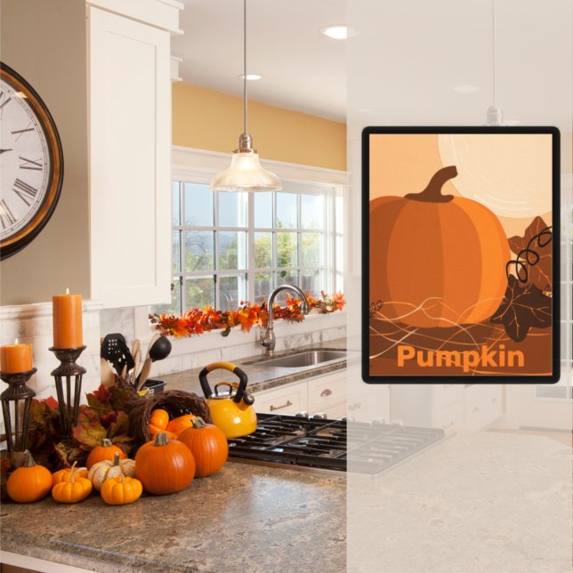 Pumpkin Orange Kitchen Wall Decke Poster (Von Creator hochgeladen)