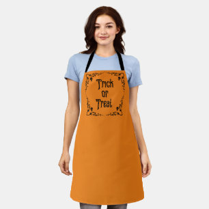 Pumpkin Orange Trick oder Treat All-Over Schürze
