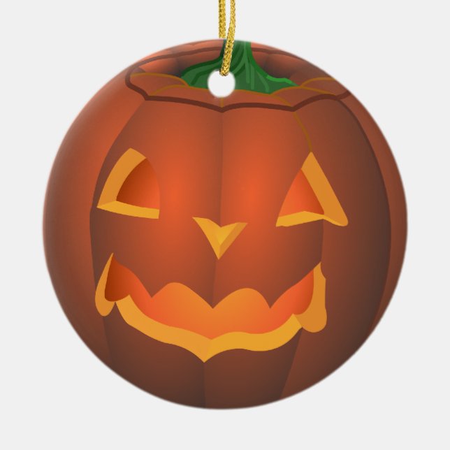 Pumpkin Ornament Personalized Halloween Decoration (Vorne)