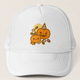 Pumpkin Pals - Kawaii Halloween Truckerkappe