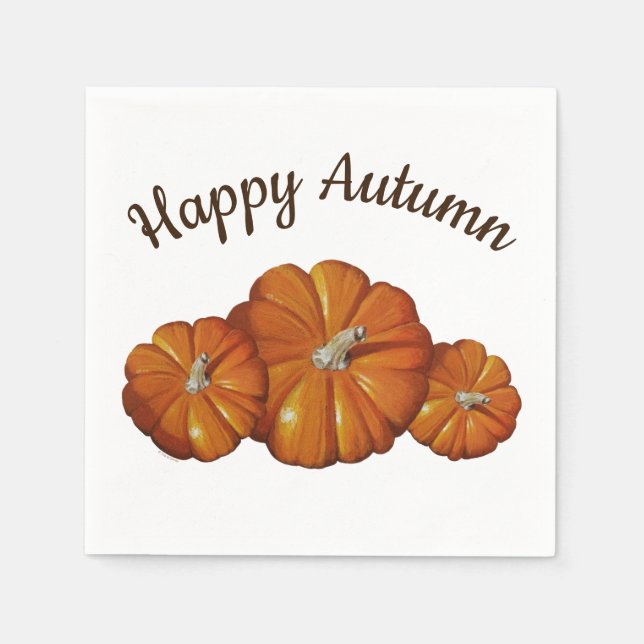 Pumpkin Paper Napkins Serviette (Vorderseite)