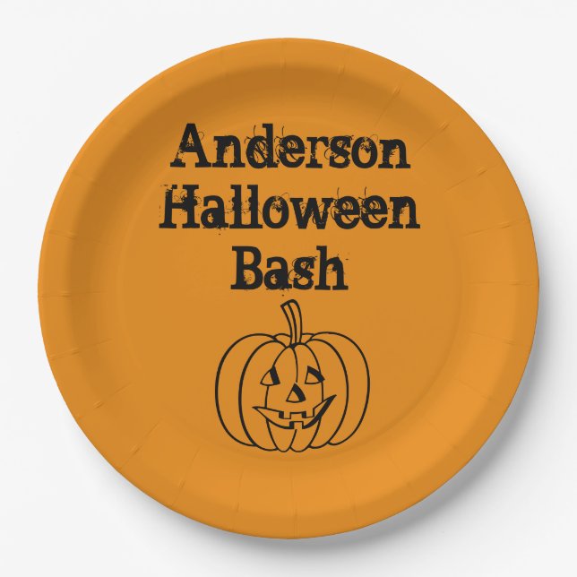 Pumpkin Pappteller (Vorderseite)