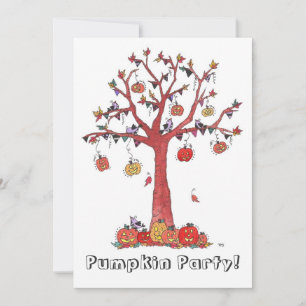 Pumpkin Party, Halloween-Party Einladung