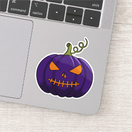 Pumpkin-Party-Sticker - Halloween-Jack-o'-Lantern Aufkleber