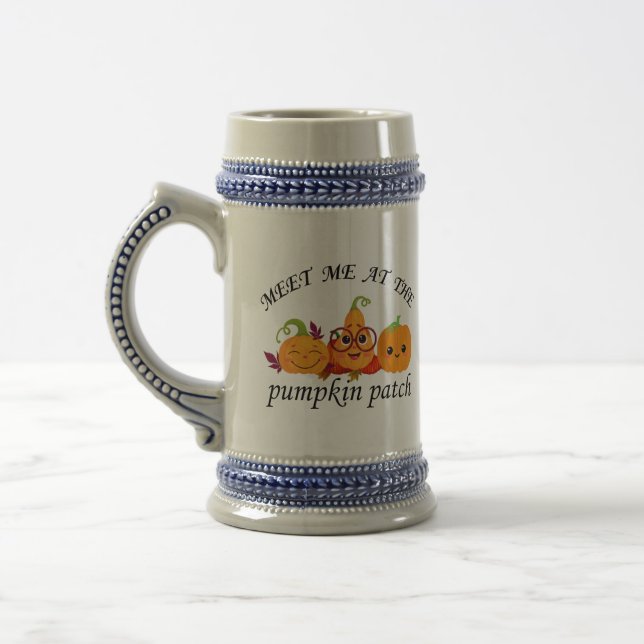 Pumpkin Patch Adventures: Herbst T-Shirt Bierglas (Links)