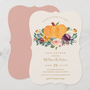Pumpkin Patch Babydusche Einladung