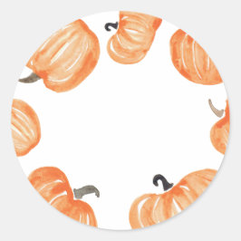 Pumpkin Patch Blank Orange Halloween Runder Aufkleber