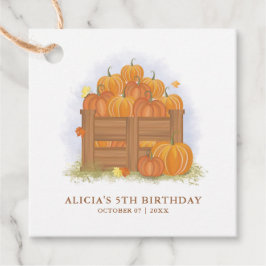 Pumpkin Patch Butterfly Herbstlaubs Geburtstag Geschenkanhänger