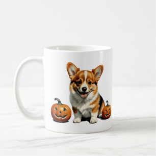 Pumpkin Patch Corgi Kaffeetasse