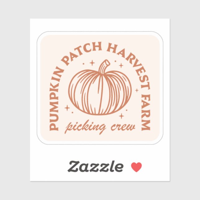 Pumpkin Patch Crew Aufkleber (Blatt)