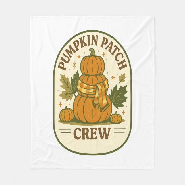 Pumpkin-Patch-Crew Fleecedecke (Vorderseite)