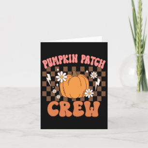 Pumpkin Patch Crew Funny Pumpkin Patch Squad Danke Karte