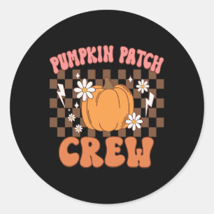 Pumpkin Patch Crew Funny Pumpkin Patch Squad Danke Runder Aufkleber