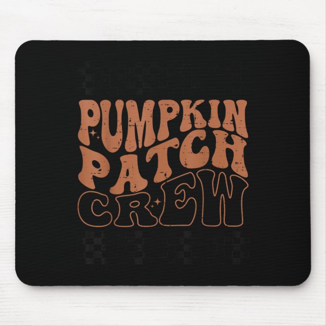 Pumpkin Patch Crew Halloween Pumpkin Patch Fall Fa Mousepad (Vorne)