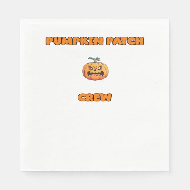 Pumpkin Patch Crew Matching Fall Outfits Classic T Serviette (Vorderseite)