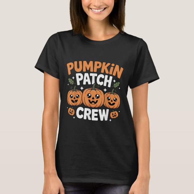Pumpkin Patch Crew Matching Family Fall Autumn  T-Shirt (Vorderseite)