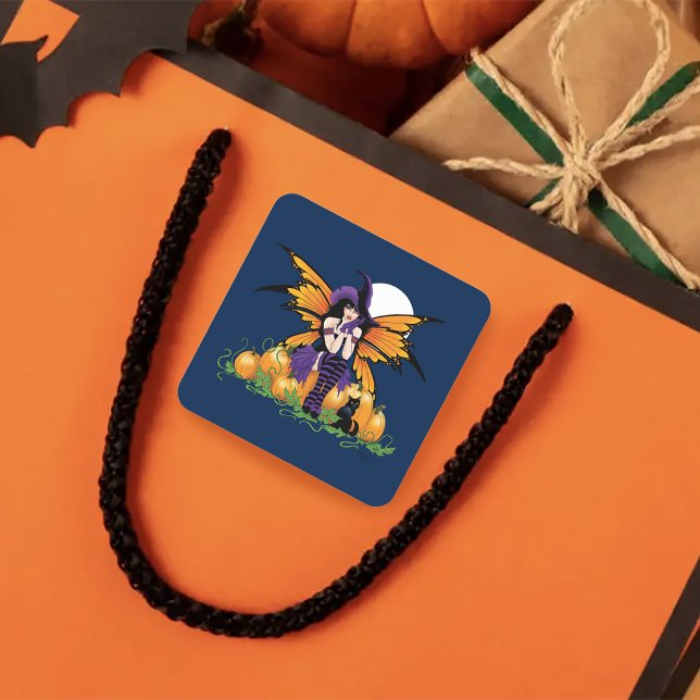 Pumpkin Patch Fairy Quadratischer Aufkleber (Von Creator hochgeladen)