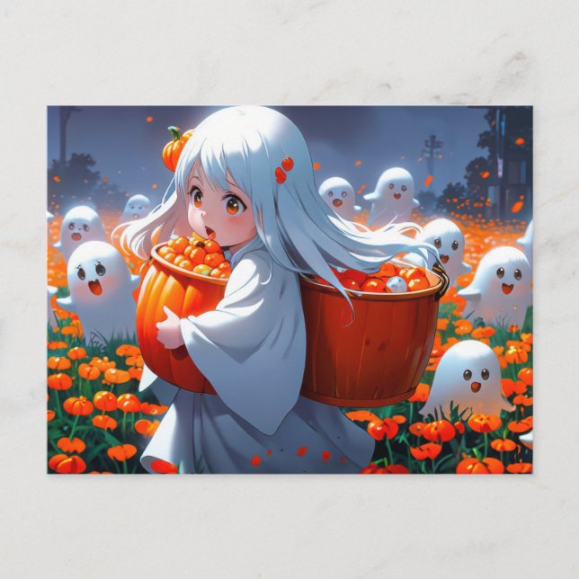 Pumpkin Patch Fright Postkarte (Vorderseite)