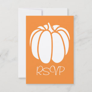 Pumpkin-Patch für die Orange RSVP-Karte RSVP Karte