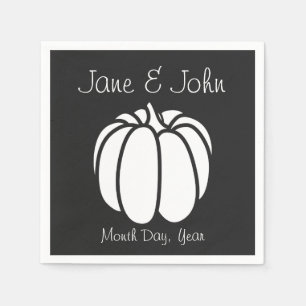 Pumpkin-Patch für Schwarze Napkins Serviette