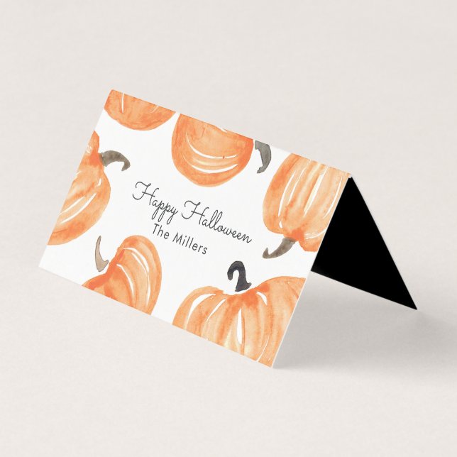 Pumpkin Patch Halloween Goodie Bag Tag (Vorderseite)