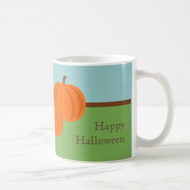 Pumpkin-Patch Halloween-Tasse Kaffeetasse (Rechts)