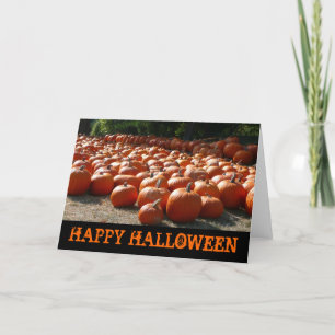 Pumpkin Patch Happy Halloween Karte