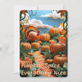 Pumpkin Patch Harvest Feiertagskarte