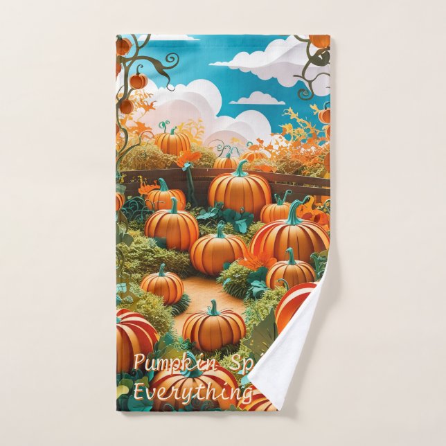 Pumpkin Patch Harvest Handtuch (Handtuch)