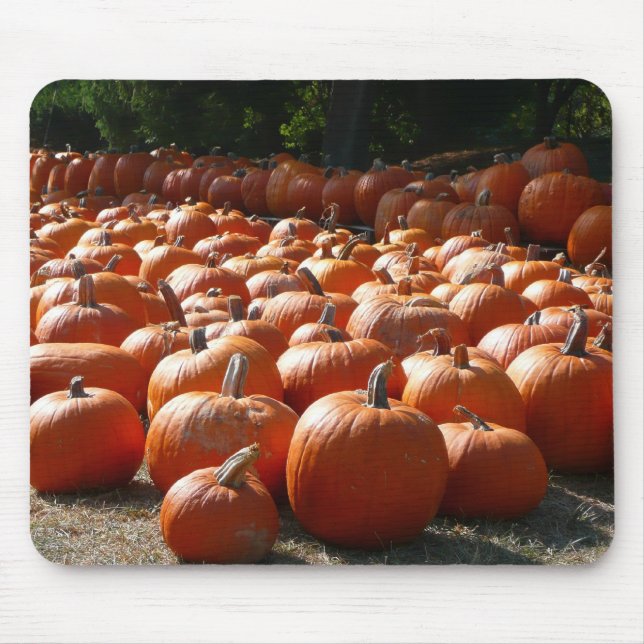Pumpkin Patch Herbsternte Fotografie Mousepad (Vorne)