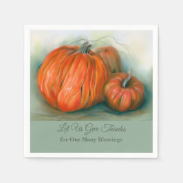 Pumpkin Patch Herbsttrio Pastel Art Erntedank Serviette