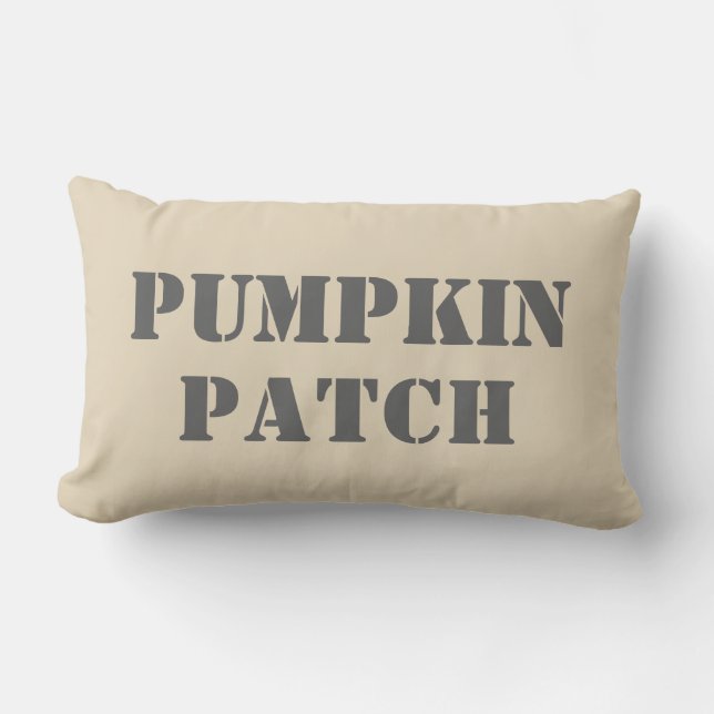 Pumpkin Patch Herbstwirbelkissen Lendenkissen (Vorderseite)
