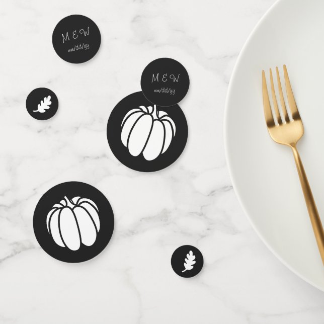 Pumpkin Patch in Black Table Confetti Konfetti (Gruppe)