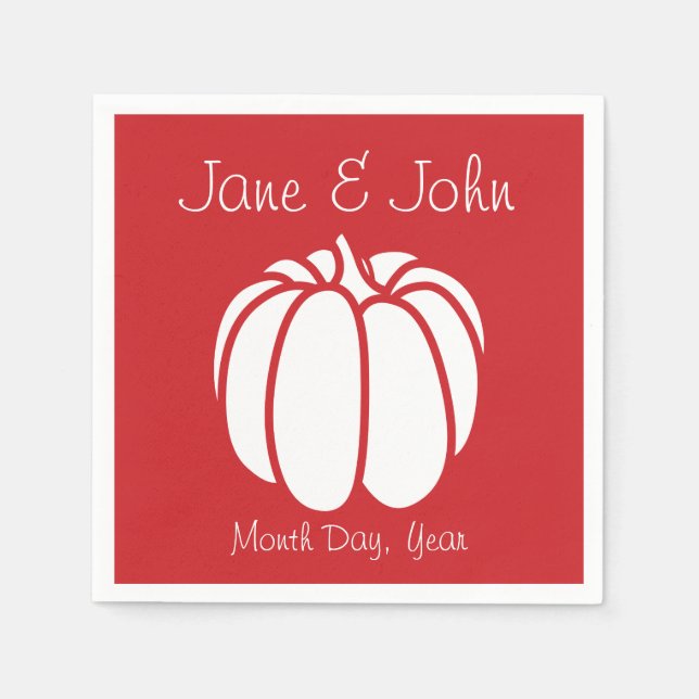 Pumpkin Patch in Cherry Napkins Serviette (Vorderseite)