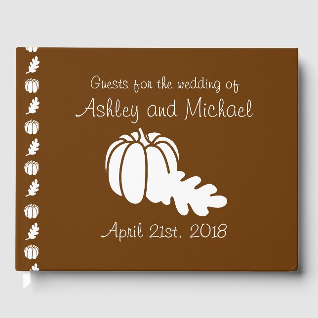 Pumpkin Patch in Chocolate Gästebuch (Vorderseite)