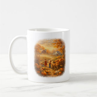 Pumpkin Patch Morning – Autumn Harvest Farmhouse Kaffeetasse