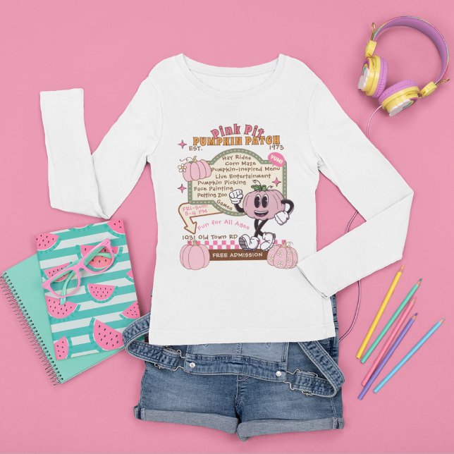 Pumpkin Patch Pumpkin Picking - Pink Pumpkin (This item is for display purposes only to illustrate the design element. )