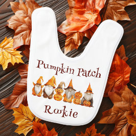 Pumpkin Patch Rookie Gnomes Babylätzchen
