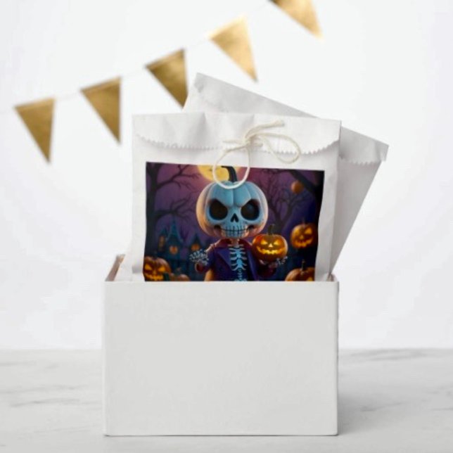 Pumpkin Patch Skeleton Companion Geschenktütchen (Favor Bag Dimensions: 5.75”x8” sold in sets of 50. )