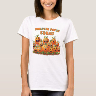 Pumpkin Patch Squad Ansammlung in Spooky Herbst T-Shirt
