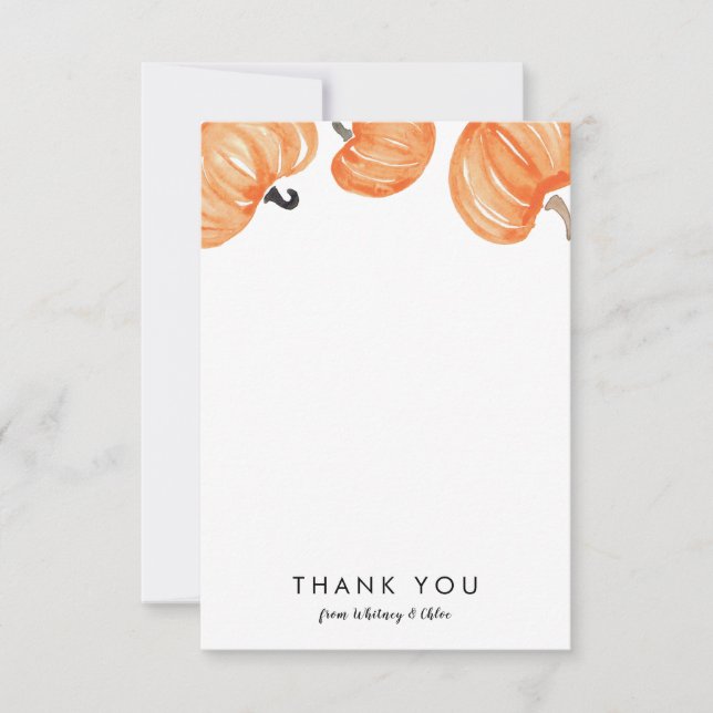 Pumpkin Patch Thank You Card Dankeskarte (Vorderseite)