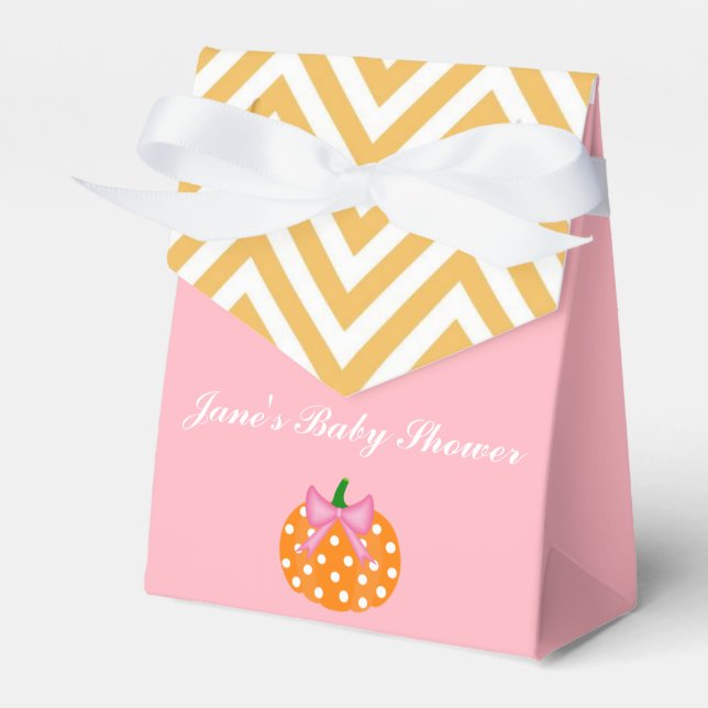 Pumpkin Patch Themed Girl Baby Showbox Geschenkschachtel (Vorderseite)