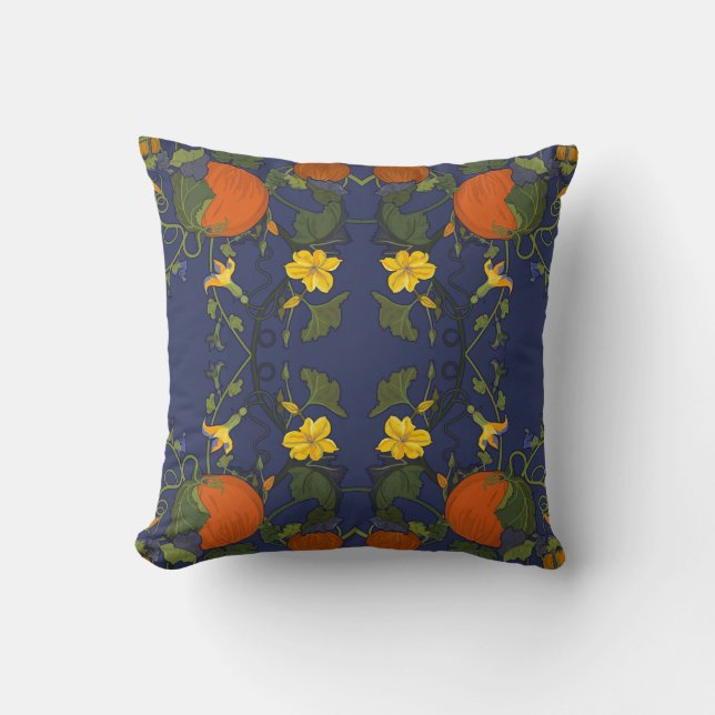 Pumpkin Patch und Rines Pillow Kissen (Vorderseite)