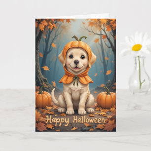 Pumpkin Patch Welpe Kutness Overload Halloween Karte