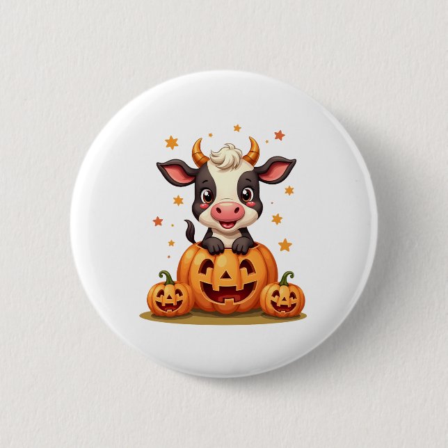 Pumpkin-Patchkuh Button (Vorderseite)
