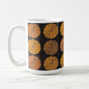 Pumpkin Pattern Orange Kaffeetasse