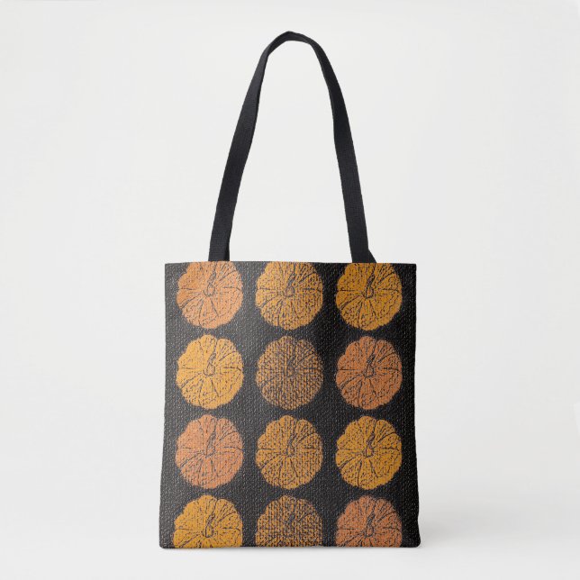 Pumpkin Pattern Orange Tasche (Vorderseite)